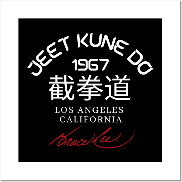 Jeet Kune Do red signature Wall Art by Millionaire Merch